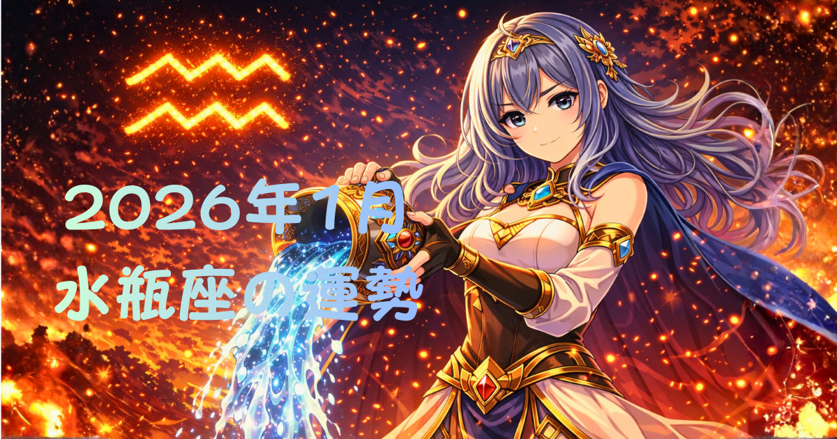 2026年1月の水瓶座