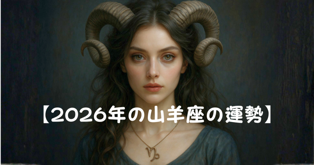 【2026年の山羊座の運勢】