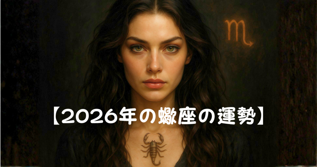 【2026年の蠍座の運勢】