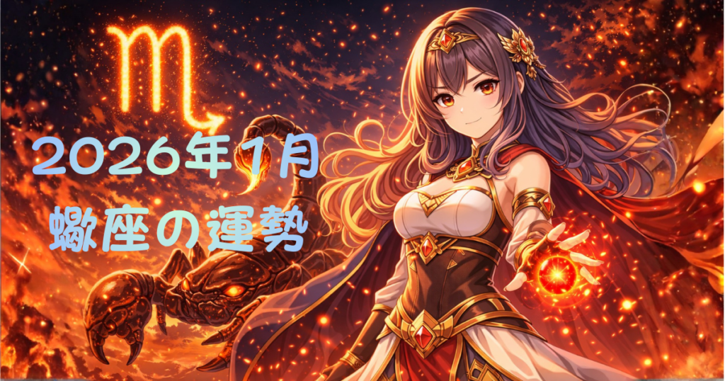 【蠍座の1月の運勢】