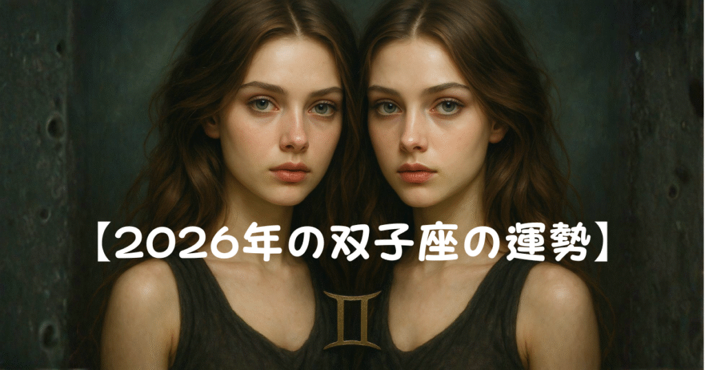 【2026年の双子座の運勢】