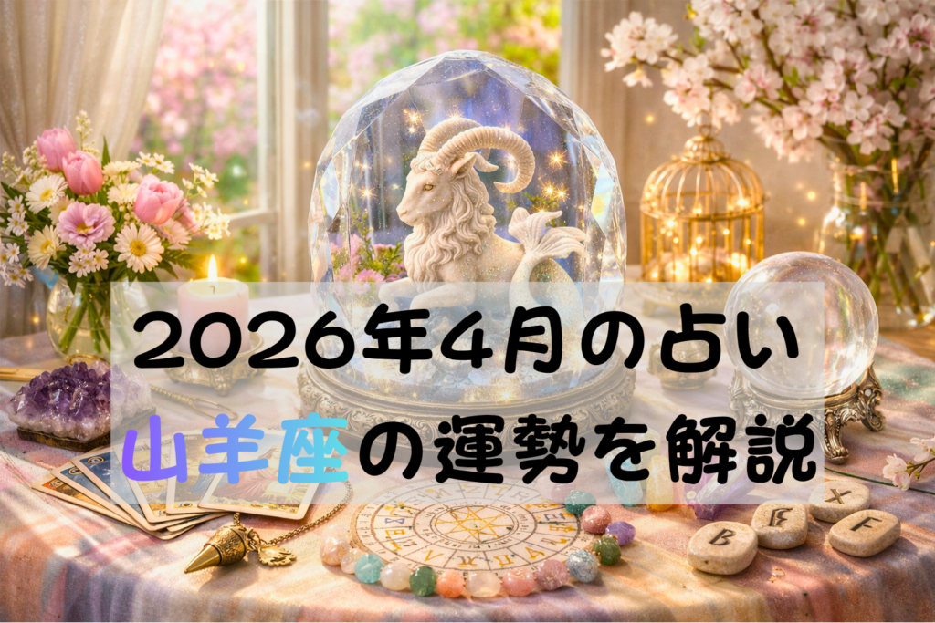 2026年4月の占い山羊座